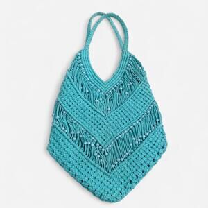 Blue Beaded Funky Bag